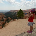 Greta Peering into the Canyon